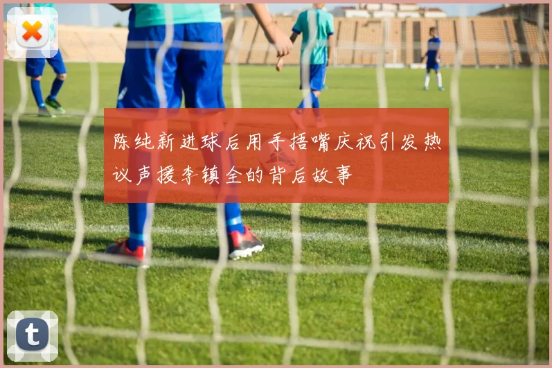 陈纯新进球后用手捂嘴庆祝引发热议声援李镇全的背后故事